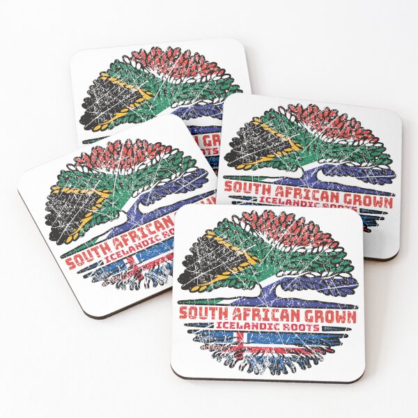 Item preview, Iceland Icelandic South African South Africa Tree Roots Flag designed and sold by FlagX.