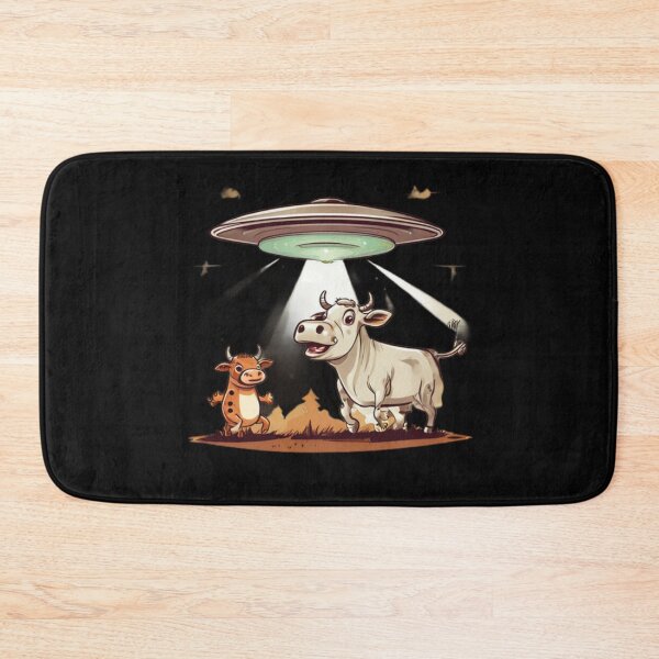 Item preview, UFO abducting a Cow Artwork designed and sold by Planetporridge.