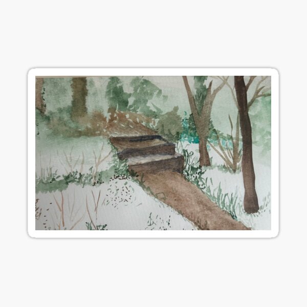 Brincliffe Edge Woods in Winter Sticker