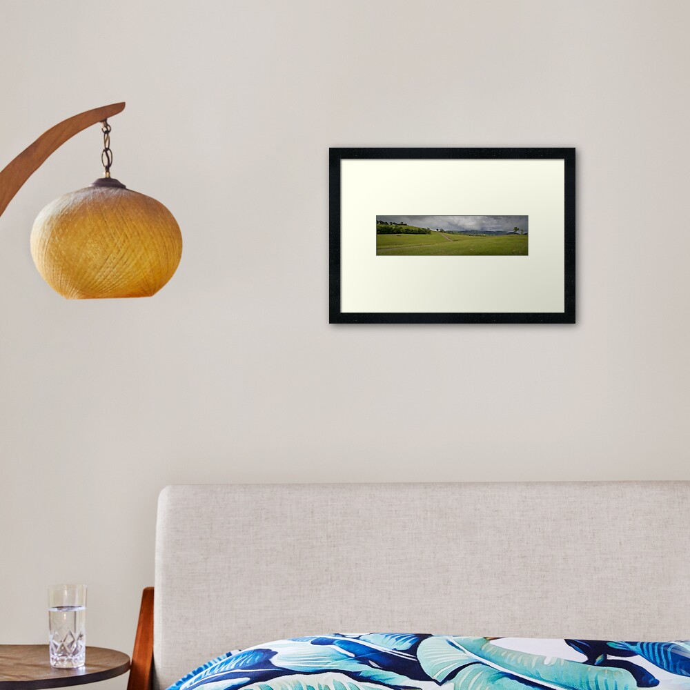 Green Hills Framed Art Print