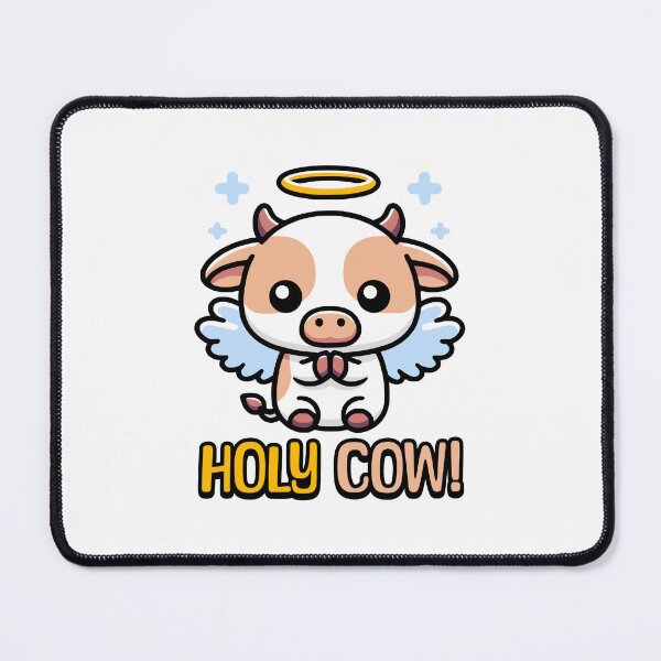 Item preview, Holy Cow! Cute Cow Pun designed and sold by PMCreative.