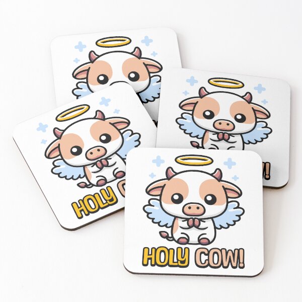 Item preview, Holy Cow! Cute Cow Pun designed and sold by PMCreative.
