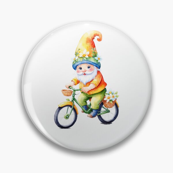 Item preview, Cute Watercolor Gnome Art designed and sold by Victoria Riabov.