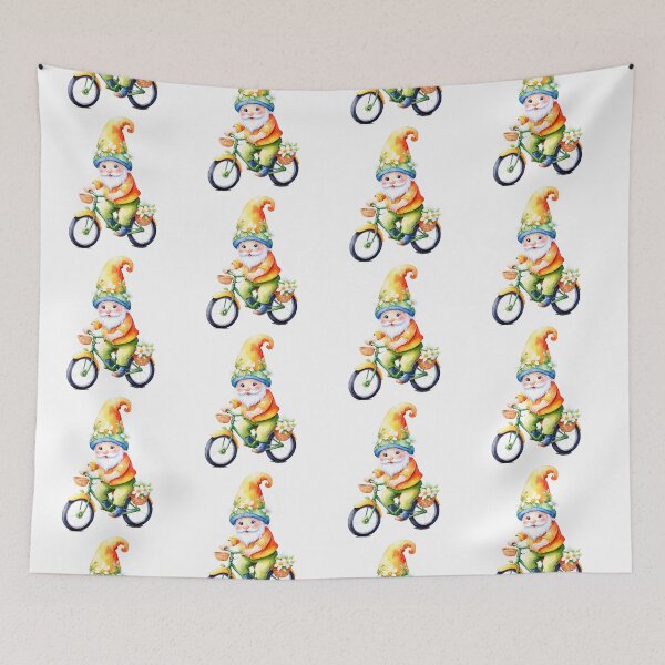 Item preview, Cute Watercolor Gnome Art designed and sold by Victoria Riabov.