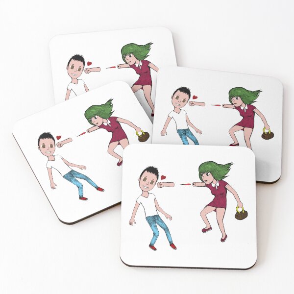Item preview, Power punch girl love couple designed and sold by Kopiopang studio.