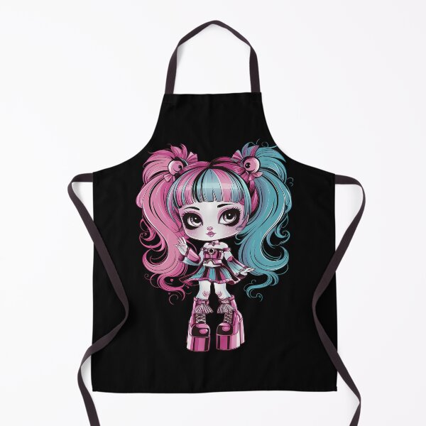 Item preview,  Pink and Blue Hair Anime Girl Wearing Platform Shoes designed and sold by macadolie.
