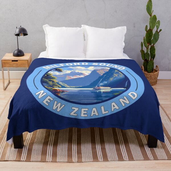 Item preview, Milford Sound New Zealand Fiordland Travel Art Badge designed and sold by KrisSidDesigns.