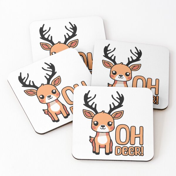 Item preview, Oh Deer! Cute Kawaii Deer Pun designed and sold by PMCreative.