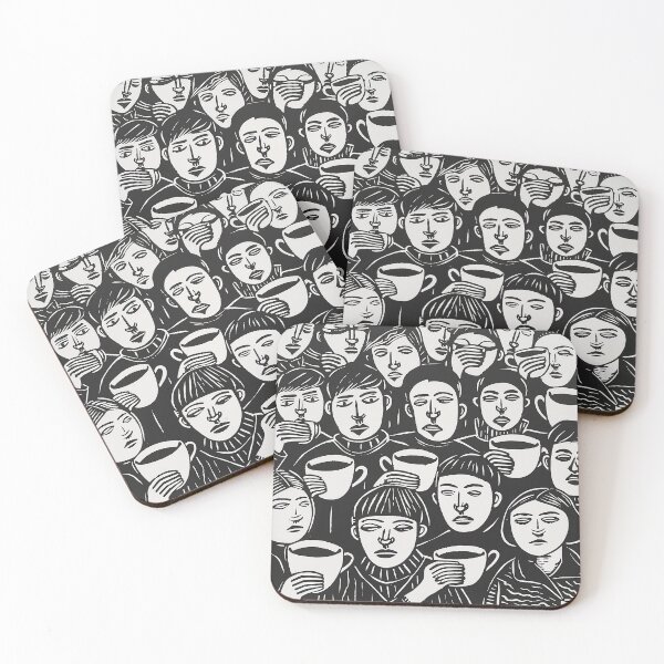 Item preview, Morning Brews and Chats - Linecut Style designed and sold by Kybruno's Creations.
