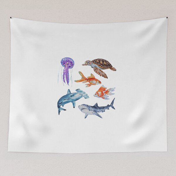 Item preview, aqua animals designed and sold by priyanshu2007.