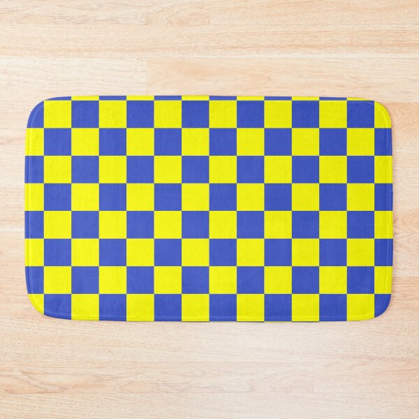Item preview, Yellow Blue Checker Pattern Design designed and sold by PatternTitan.