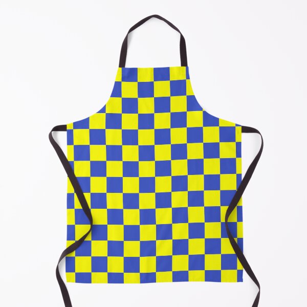 Item preview, Yellow Blue Checker Pattern Design designed and sold by PatternTitan.