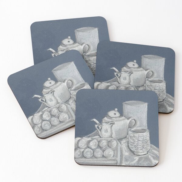 Item preview, White on blue  designed and sold by MrsNelsonpaints.