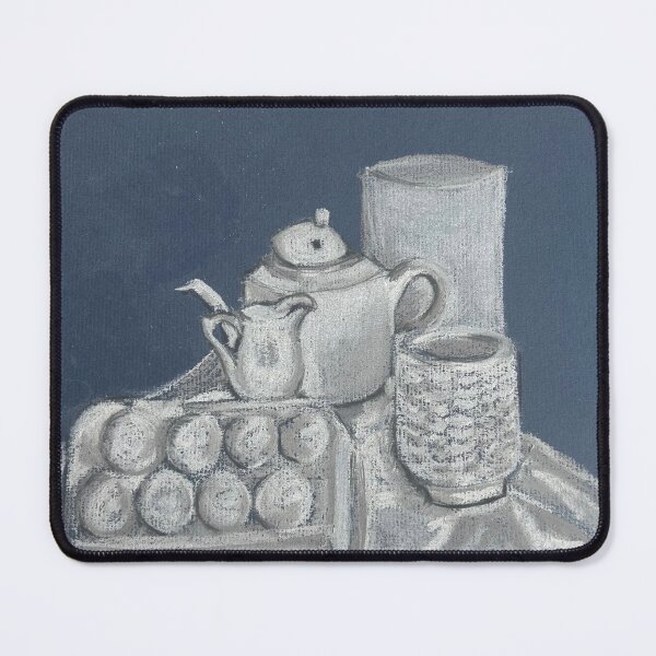Item preview, White on blue designed and sold by MrsNelsonpaints.