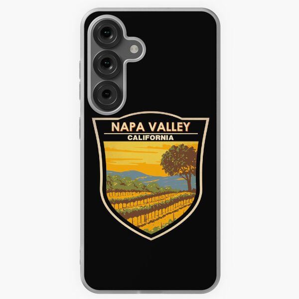 Item preview, Napa Valley California Vineyard Travel Art Badge designed and sold by KrisSidDesigns.