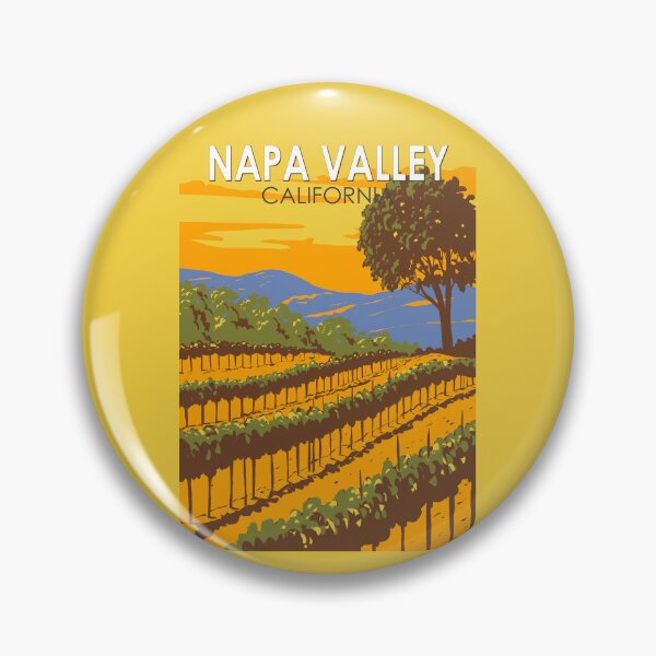 Item preview, Napa Valley California Travel Art Vintage designed and sold by KrisSidDesigns.