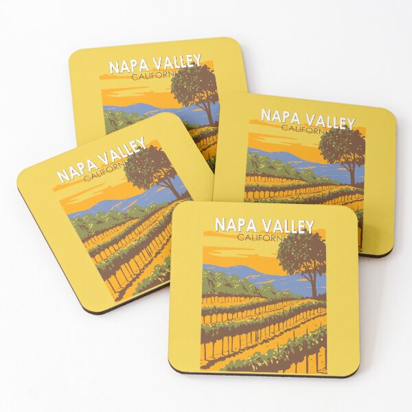 Item preview, Napa Valley California Travel Art Vintage designed and sold by KrisSidDesigns.