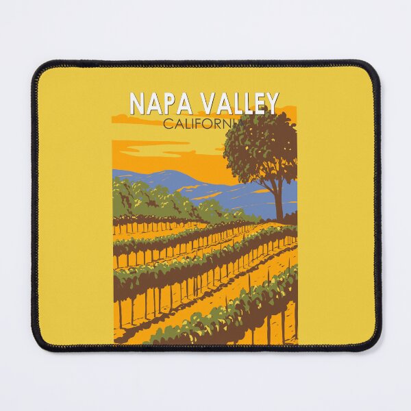 Item preview, Napa Valley California Travel Art Vintage designed and sold by KrisSidDesigns.