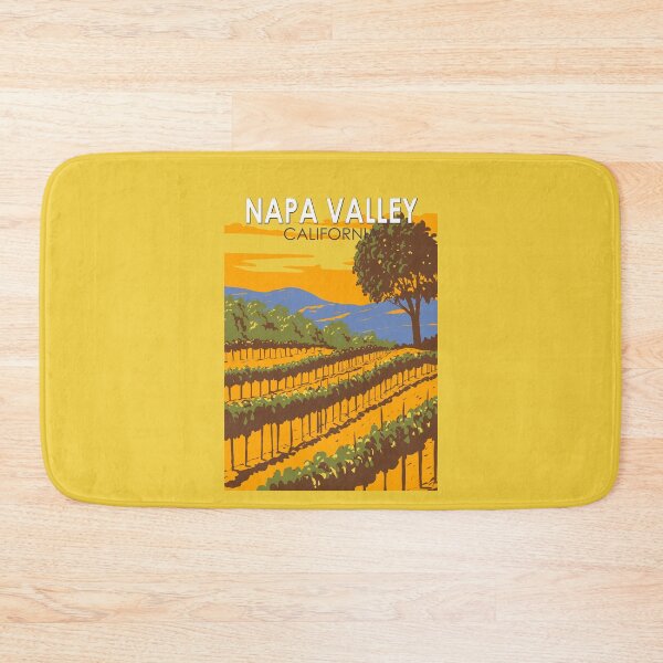 Item preview, Napa Valley California Travel Art Vintage designed and sold by KrisSidDesigns.