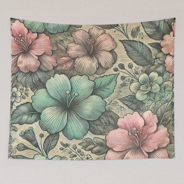 Item preview,  Detailed Floral Pattern with Hatching designed and sold by Marinaso.