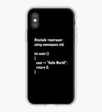 Hello World! C++ iPhone Case