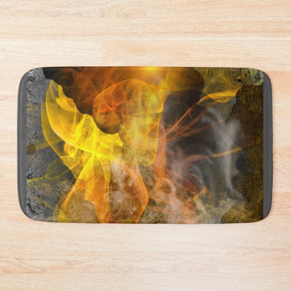 Item preview, Glowing clouds of smoke emerge from the crack in the rock designed and sold by AnnabellaRh.