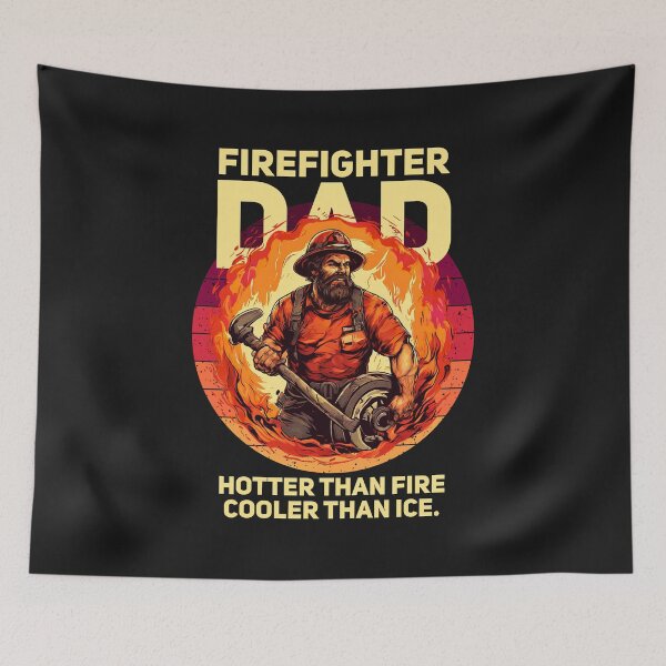Item preview, ''Firefighter Dad'' Funny Firefighter Dad Birthday / Father's Day Gift T-Shirt designed and sold by Witty Shirts.