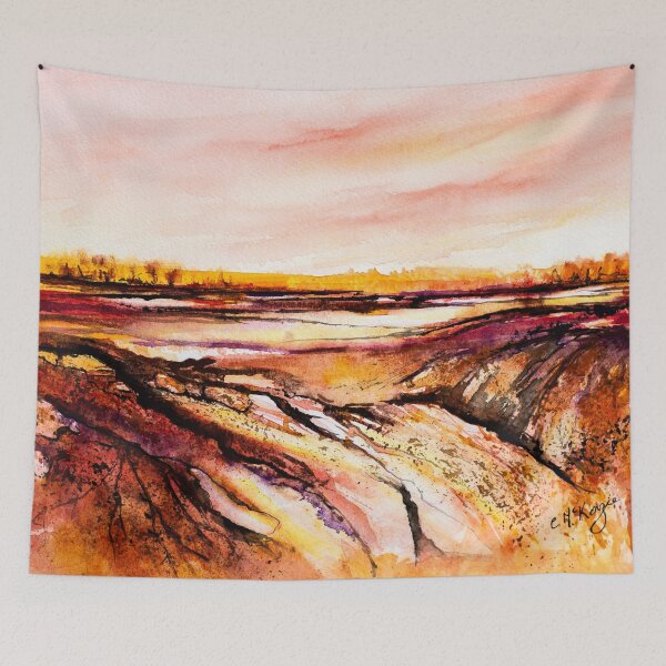 Item preview, THE WARM EARTH - ABSTRACT LANDSCAPE designed and sold by carriemckenzie.