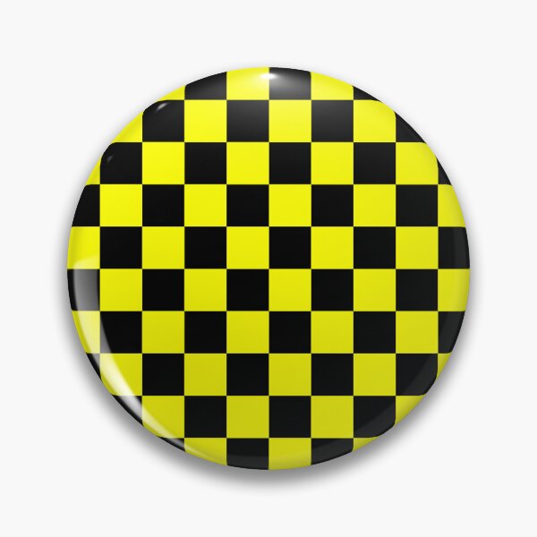 Item preview, Yellow Black Checker Pattern Design designed and sold by PatternTitan.