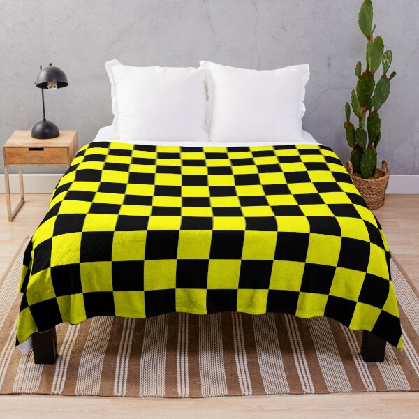 Item preview, Yellow Black Checker Pattern Design designed and sold by PatternTitan.