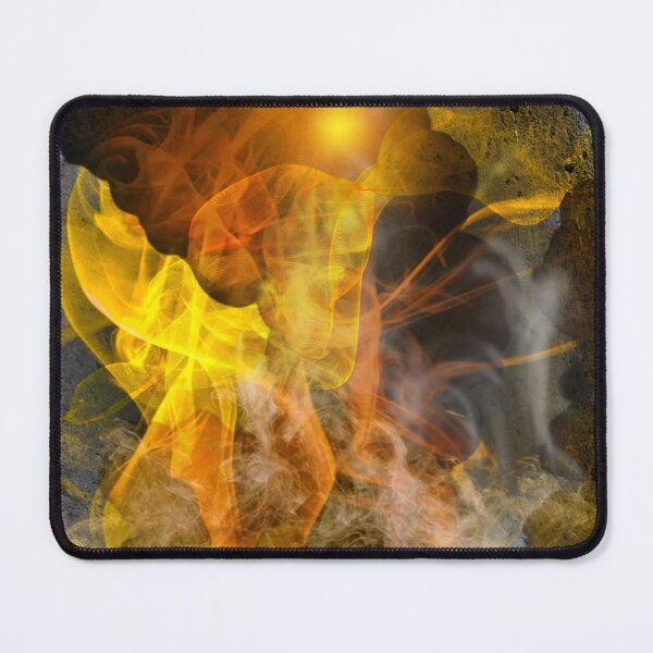 Item preview, Glowing clouds of smoke emerge from the crack in the rock designed and sold by AnnabellaRh.