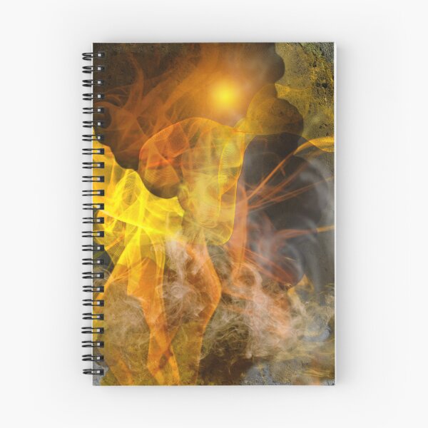 Item preview, Glowing clouds of smoke emerge from the crack in the rock designed and sold by AnnabellaRh.