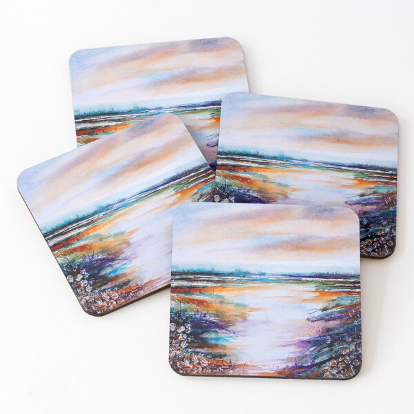 Item preview, SIENNA SKIES - ABSTRACT LANDSCAPE designed and sold by carriemckenzie.