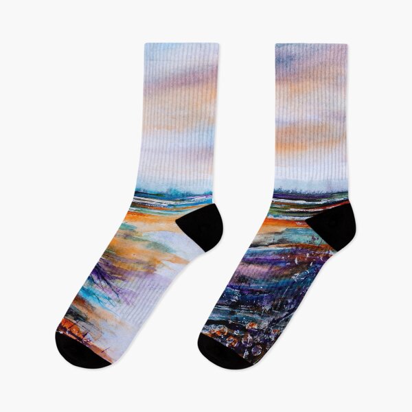 Item preview, SIENNA SKIES - ABSTRACT LANDSCAPE designed and sold by carriemckenzie.