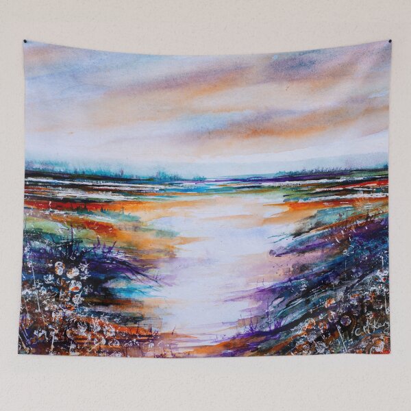 Item preview, SIENNA SKIES - ABSTRACT LANDSCAPE designed and sold by carriemckenzie.
