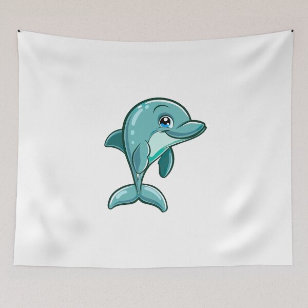 Item preview, Playful dolphin v1 designed and sold by Stickio.