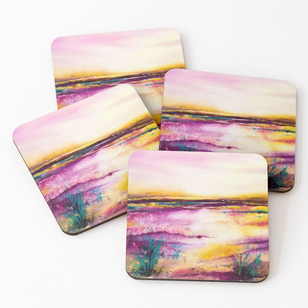 Item preview, EVENING GLOW - ABSTRACT LANDSCAPE designed and sold by carriemckenzie.