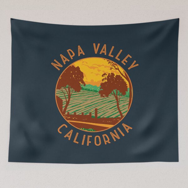 Item preview, Napa Valley California Retro Distressed Circle designed and sold by KrisSidDesigns.