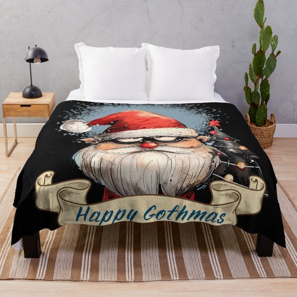 Item preview, Funny Goth Christmas Santa Claus Happy Gothmas Holiday designed and sold by MTJ-Mushrooms.