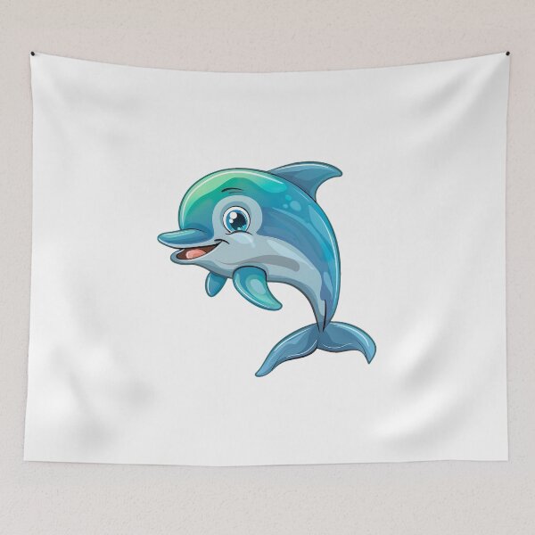 Item preview, Playful dolphin v2 designed and sold by Stickio.