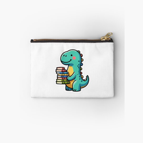 Item preview, Cute Dinosaur carrying a stack of books designed and sold by BrinaandPops.