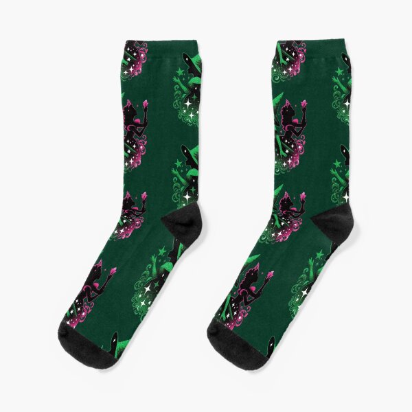 Elphaba & Glinda Wicked the Musical Defying Gravity Socks