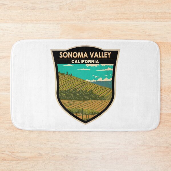 Item preview, Sonoma Valley California Travel Art Badge designed and sold by KrisSidDesigns.