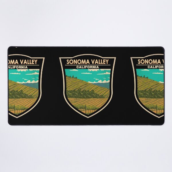 Item preview, Sonoma Valley California Travel Art Badge designed and sold by KrisSidDesigns.