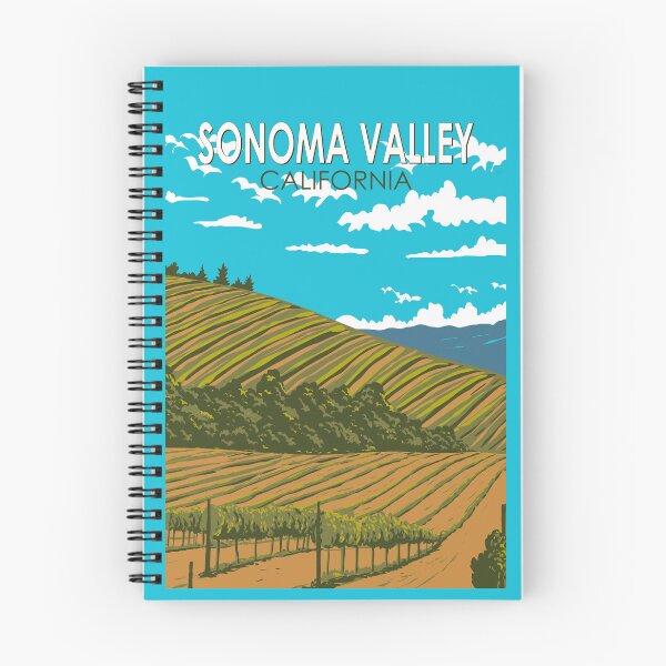 Item preview, Sonoma Valley California Travel Art Vintage designed and sold by KrisSidDesigns.
