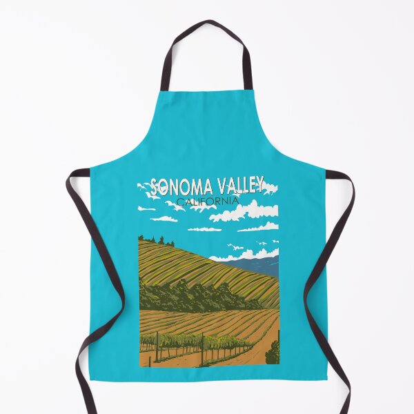 Item preview, Sonoma Valley California Travel Art Vintage designed and sold by KrisSidDesigns.