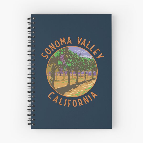 Item preview, Sonoma Valley California Retro Distressed Circle designed and sold by KrisSidDesigns.