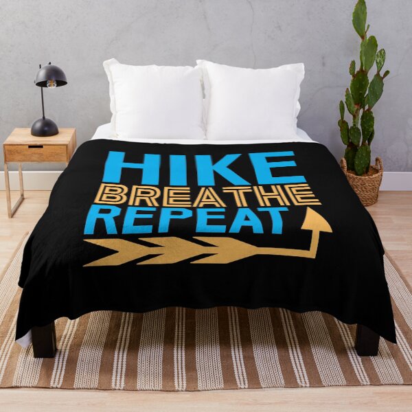 Item preview, Hiking Lover: Hike Breathe Repeat Typography Design designed and sold by Techflare.