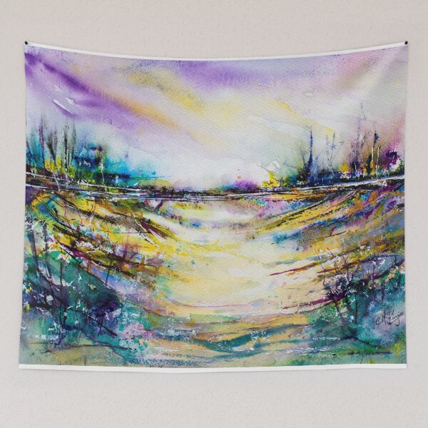 Item preview, PURPLE HAZE- ABSTRACT LANDSCAPE designed and sold by carriemckenzie.