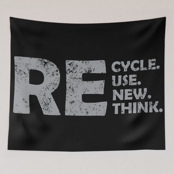 Item preview, Recycle Reuse Renew Rethink Crisis Environmental Activism designed and sold by Clverdesign.